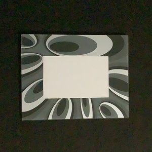 Mod Art Deco monochromatic glass picture frame